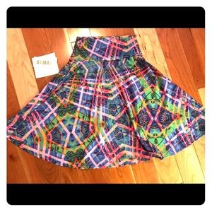 SOFT Kids 2T Azure Skirt BNWT fold yoga waistband